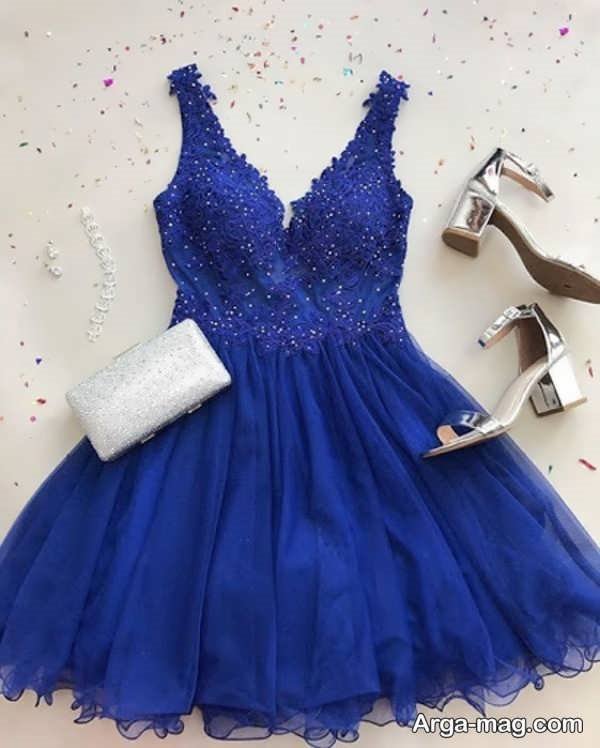  مدل لباس شب کوتاه در رنگ زیبا