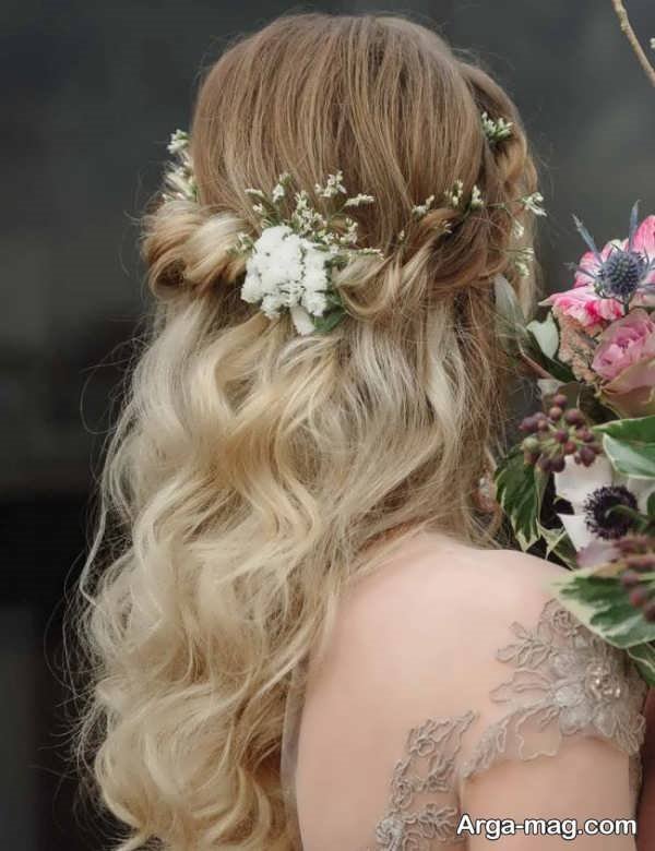 شینیون موی ساقدوش برای جشن عروسی