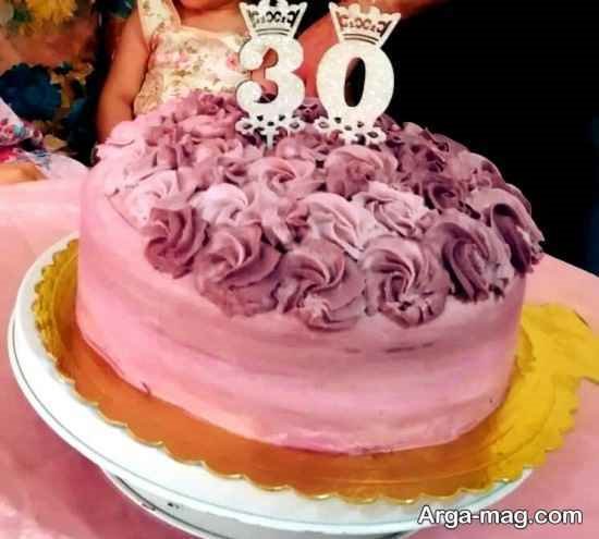 کیک تولد زنانه سی سالگی