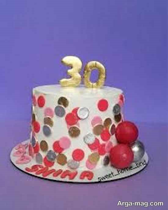 کیک تولد سی سالگی خانگی