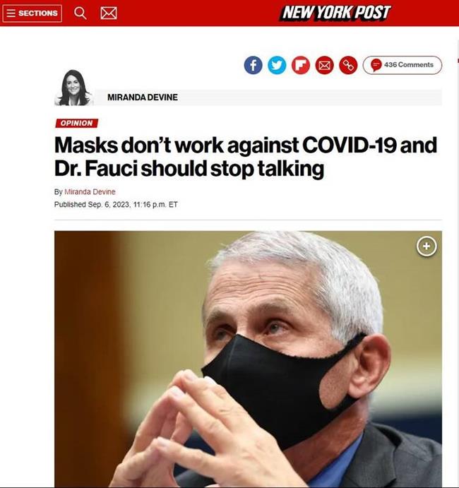اصرار عجیب «دکتر» فائوچی و رسانه‌های بزرگ بر یک عمل بی‌فایده / ماسک زدن و شستن دست‌ها هیچ نقشی در ایمنی ویروسی ندارند+عکس