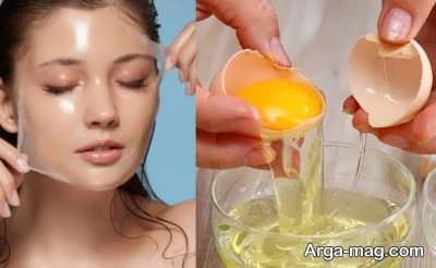 تهیه ی ماسک سفیده تخم مرغ