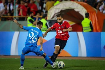 عکس؛ جنجالی‌ترین صحنه بازی نساجی و الهلال