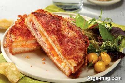 طرز تهیه اسنک ژامبون غذای فست فودی لذیذ و آسان