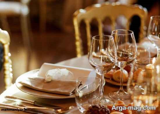 مدل تزیین میز شام 1402