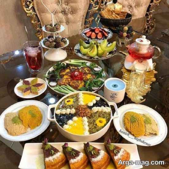 تزیین تم میز شام
