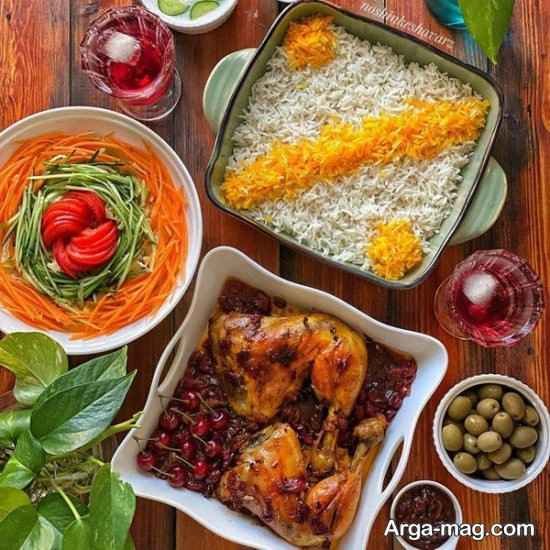 تزیین میز شام دو نفره