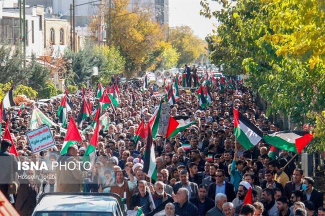 راهپیمایی مردم سراسر کشور در حمایت از کودکان و زنان مظلوم غزه