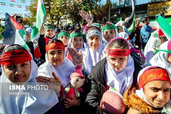 راهپیمایی مردم سراسر کشور در حمایت از کودکان و زنان مظلوم غزه