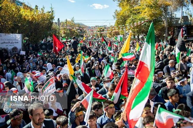 راهپیمایی مردم سراسر کشور در حمایت از کودکان و زنان مظلوم غزه