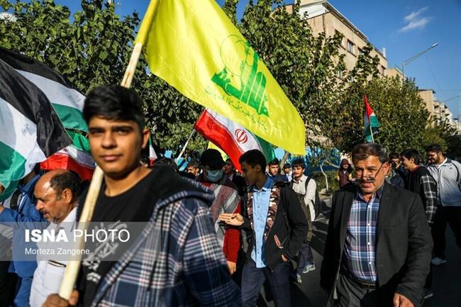 راهپیمایی مردم تهران در حمایت از کودکان و زنان مظلوم غزه