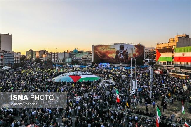 راهپیمایی مردم تهران در حمایت از کودکان و زنان مظلوم غزه