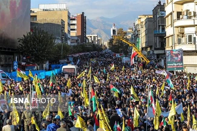 راهپیمایی مردم تهران در حمایت از کودکان و زنان مظلوم غزه