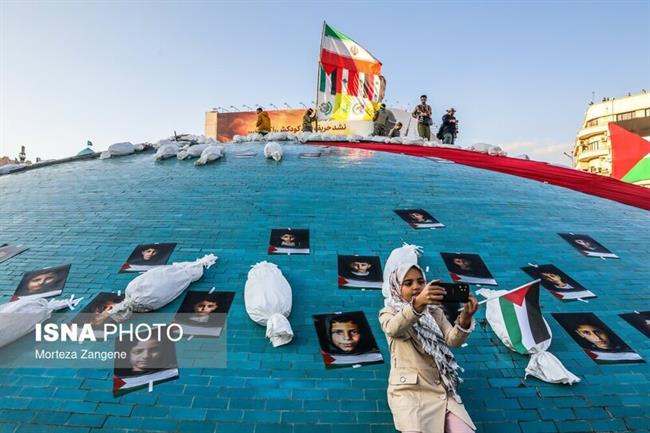 راهپیمایی مردم تهران در حمایت از کودکان و زنان مظلوم غزه