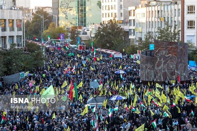 راهپیمایی مردم تهران در حمایت از کودکان و زنان مظلوم غزه