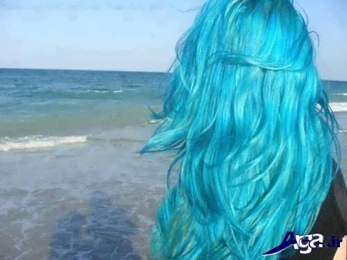 رنگ مو آبی 