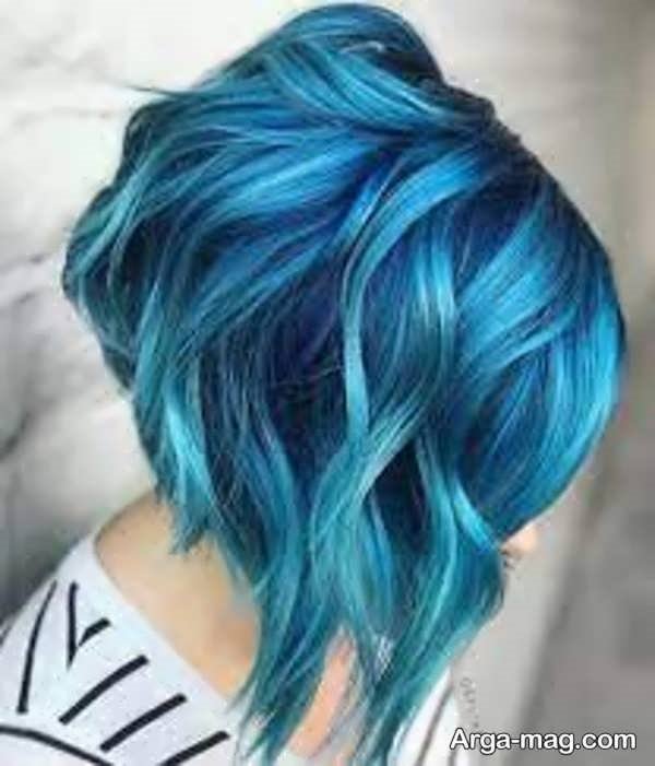 رنگ مو لاکچری آبی