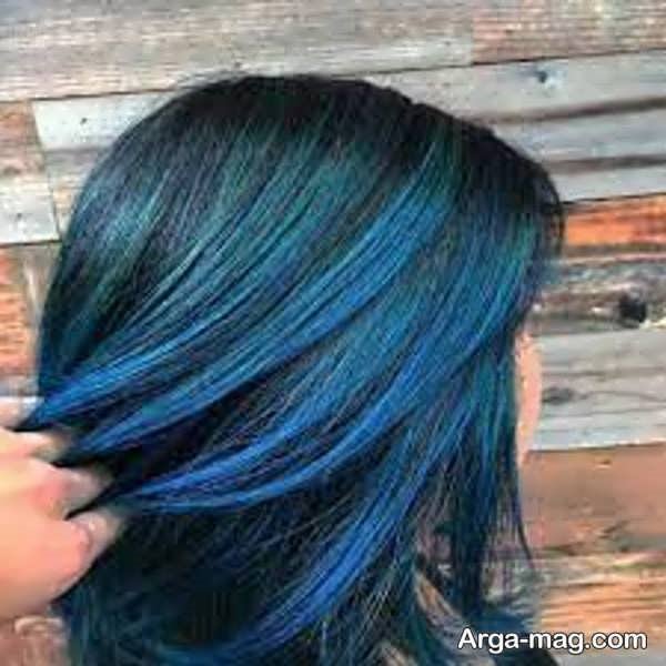 رنگ مو خاص آبی