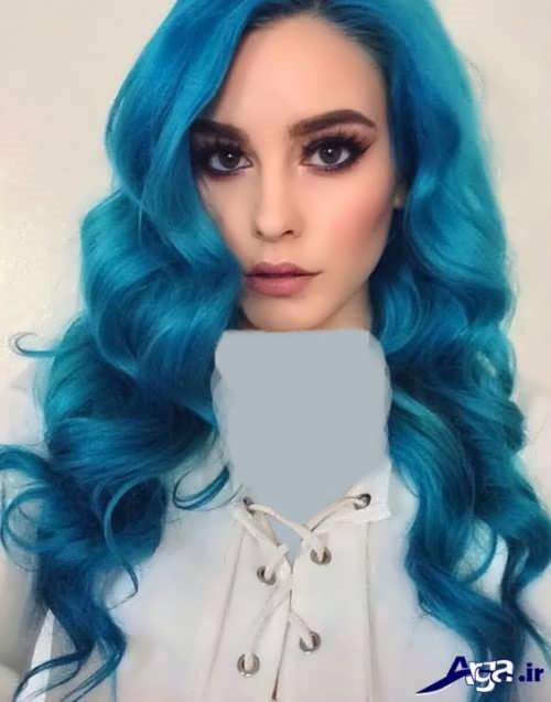 رنگ موی آبی 
