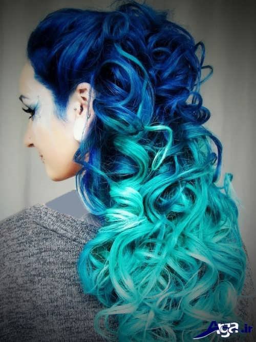 رنگ مو آبی اقیانوسی 