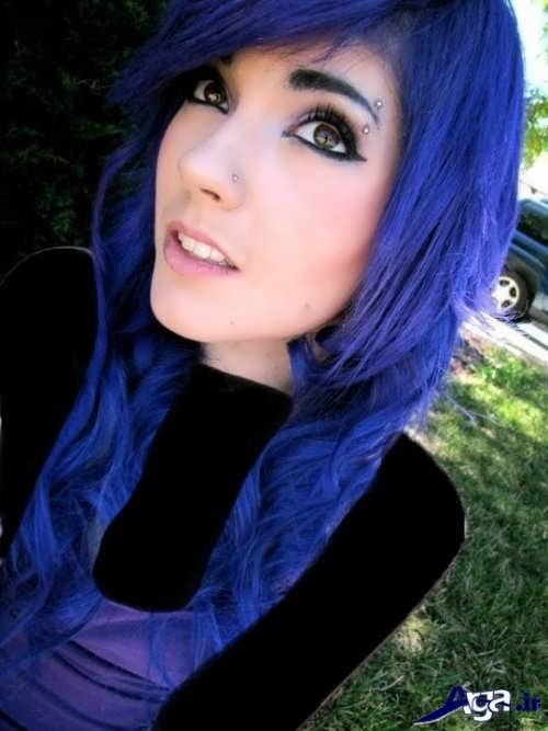 رنگ موی فانتزی آبی 