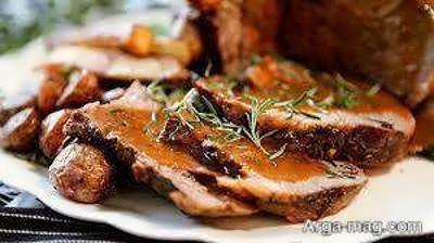 طرز تهیه ژیگو با سس پنیری فرانسوی