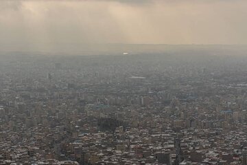 این منطقه تهران بنفش شد/ عکس