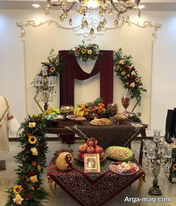 گل آرایی جالب شب چله