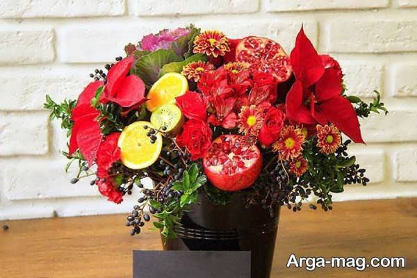 تزیین منحصر به فرد گل شب یلدا
