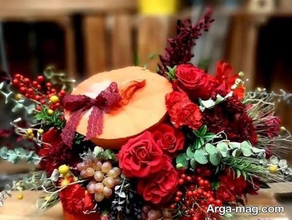 دیزاین گل شیک شب یلدا