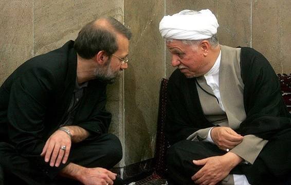 عکسی دیده نشده از آیت الله هاشمی و علی لاریجانی /گفتم خودشان باشند و کارها هزینهبر نباشد