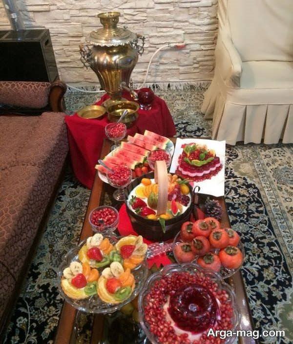 مدل های شیک دیزاین سفره شب چله