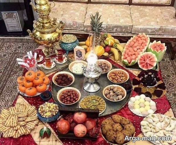 مدل های جدید دیزاین سفره شب چله