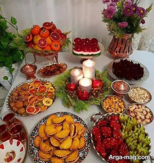 مدل های جدید دیزاین سفره شب یلدا