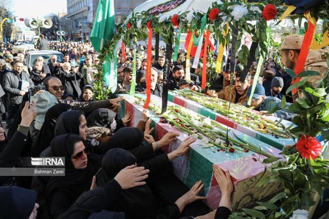 تشییع پیکر شهدای گمنام در سراسر ایران