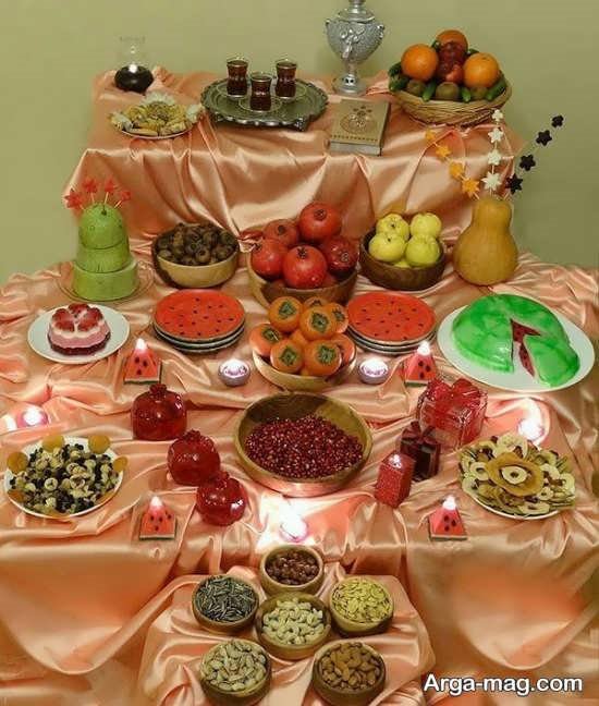 زیباترین دیزاین میز شب چله