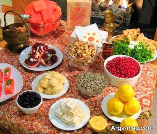 ایده دیزاین میز شب چله