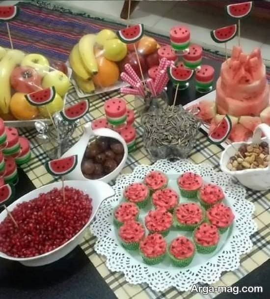 ایده چیدمان میز شب یلدا