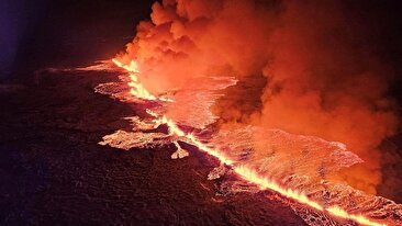 فوران آتشفشان ایسلند پس از هفته‌ها فعالیت/ مخوف و زیبا (فیلم)