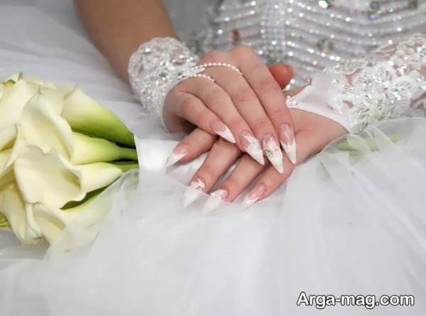 طراحی ناخن عروس 2024 در طرح و سبک و رنگ های مختلف