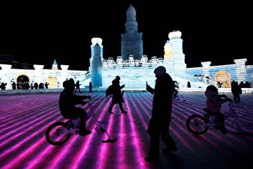هاربین شهر یخی چین را ببینید/ ثبت رکورد جدید گردشگری (فیلم)