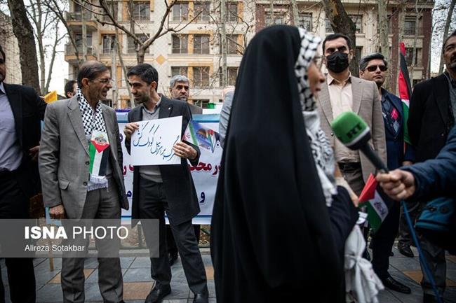 تجمع حقوقدانان انقلاب اسلامی مقابل دفتر سازمان ملل