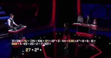 نابغه ریاضی؛ ببینید این دختر چطور سخت‌ترین سئوالات ریاضی را در کمتر از 2 ثانیه، در برنامه زنده حل می‌کند (فیلم)