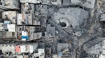 تصاویر هوایی از ویرانی غزه؛ 100 روز پس از جنگ (فیلم)