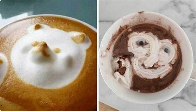 وقتی می خوای قهوه تزئین کنی ولی این کاره نیستی! 