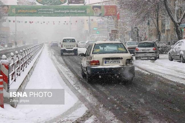 بارش سنگین برف در تبریز