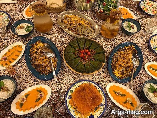 انواع دیزاین غذای ایرانی جدید