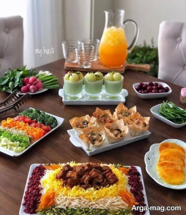 مدل های خاص تزیین غذای ایرانی 1403