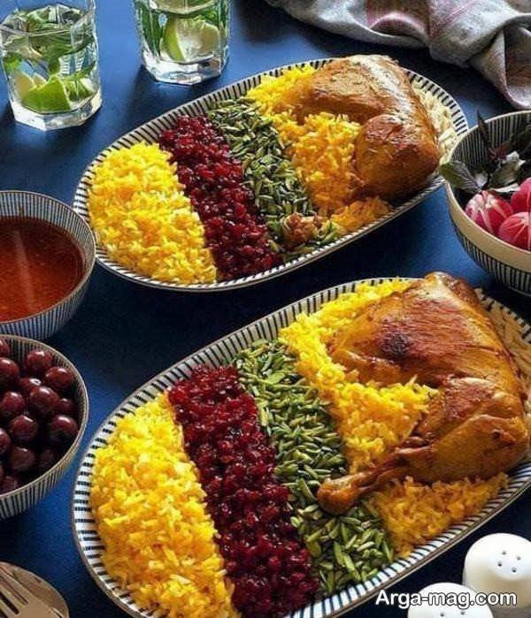 مدل های زیبا تزیین غذای ایرانی