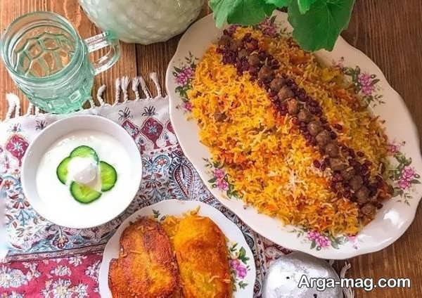 انواع دیزاین غذای ایرانی